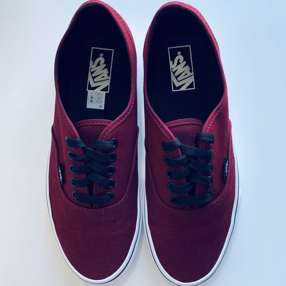 VANS Authentic Men Sneakers Port Royale Red/Black - Picture 2 of 2